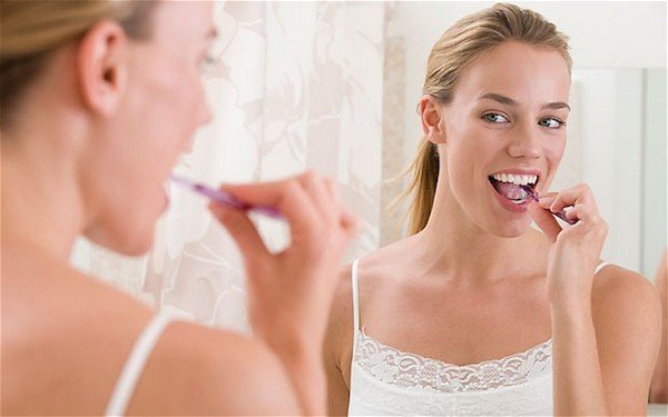 Brushing your teeth